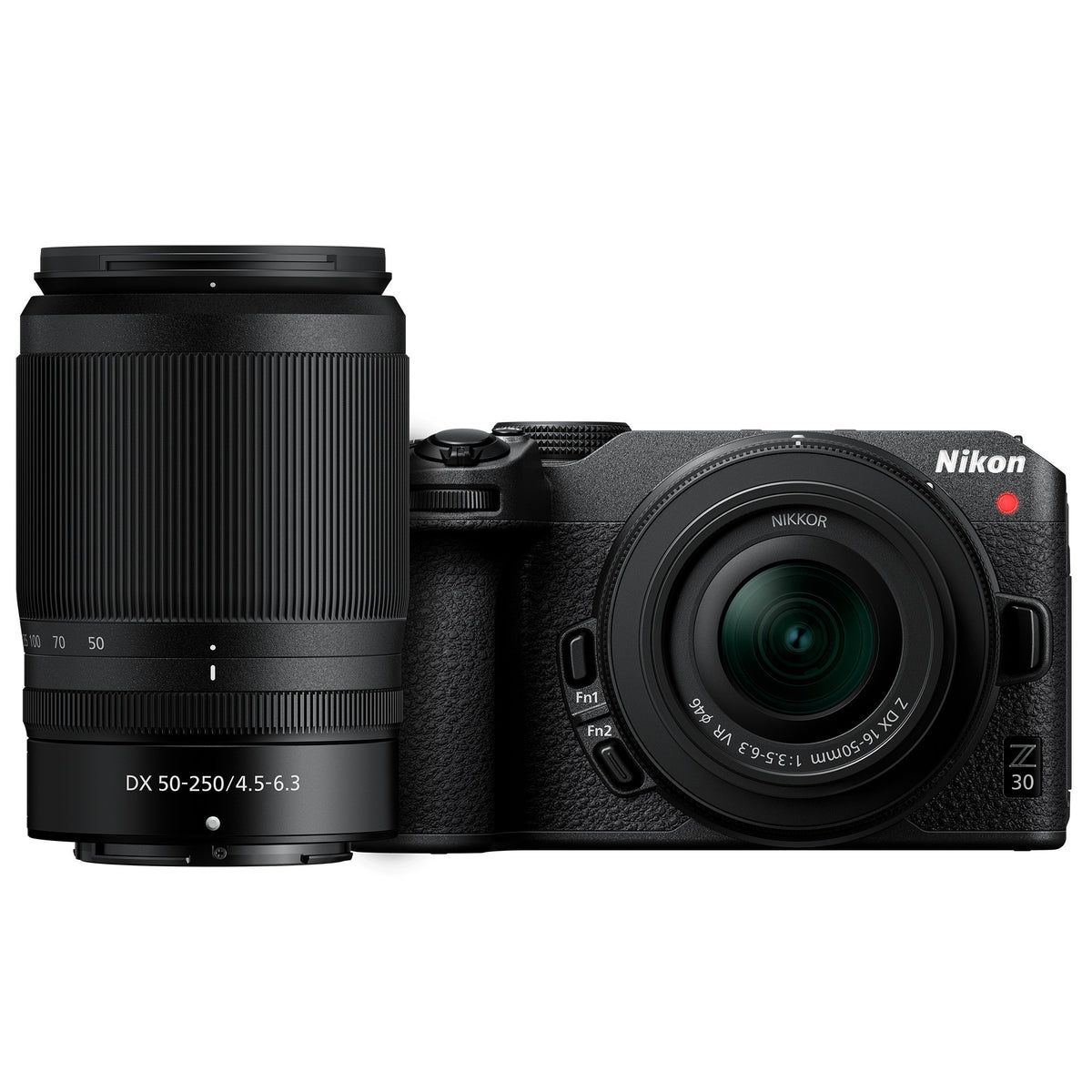 Nikon Z 30 Mirrorless Camera with 16-50mm and 50-250mm Lenses Bundle with Gadget Bag with Accessory