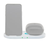 Kratos Power Dual Pad 10W Fast Wireless Charger with Fabric Stand