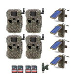 Stealth Cam Fusion X 26MP Camera Dual Carrier with SD and Solar Panel (4-Pack)
