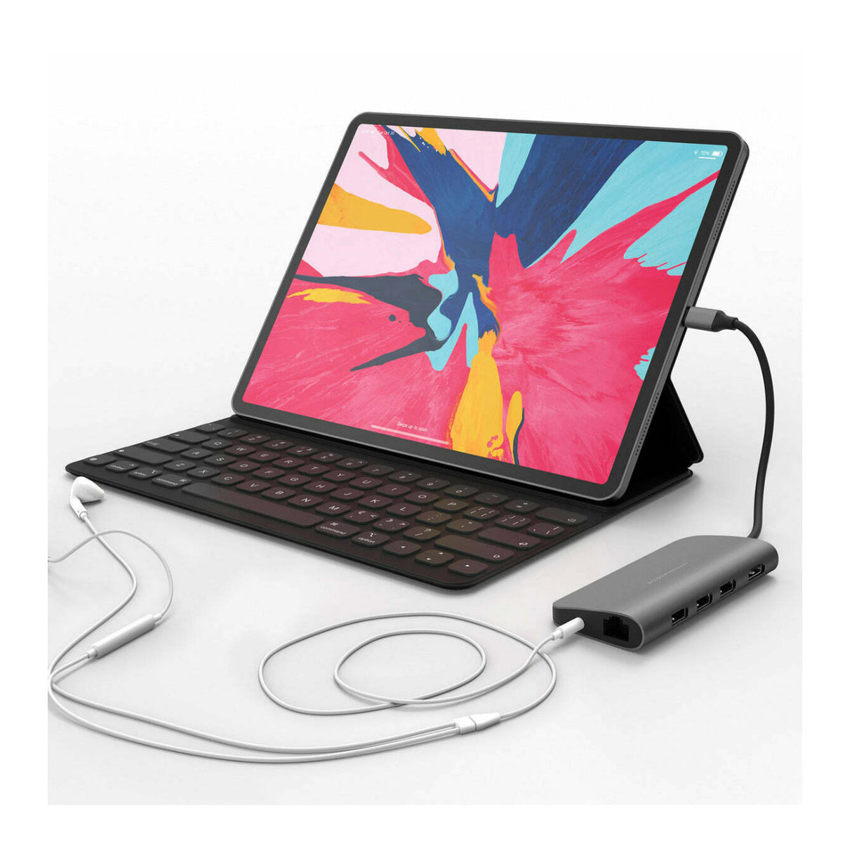 Targus HyperDrive Power 9-in-1 Universal USB-C Hub for MacBook and PC (Gray)