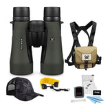 Vortex 10x50 Diamondback Roof Prism Binoculars with Glasspak Harness Case and Accessory Bundle