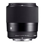 Sigma 30mm f/1.4 DC DN Contemporary Prime Lens for Sony E-Mount 64GB Bundle