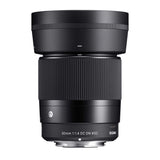 Sigma 30mm f/1.4 Contemporary DC DN Prime Lens for Sony E with 64GB Card Bundle