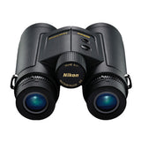 Nikon 10x42 LaserForce Rangefinder Binoculars with Retractable Tether Bundle