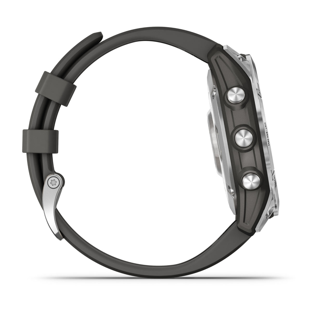Garmin Fenix 7 Multisport GPS Watch with Graphite Band (Standard Edition Silver)