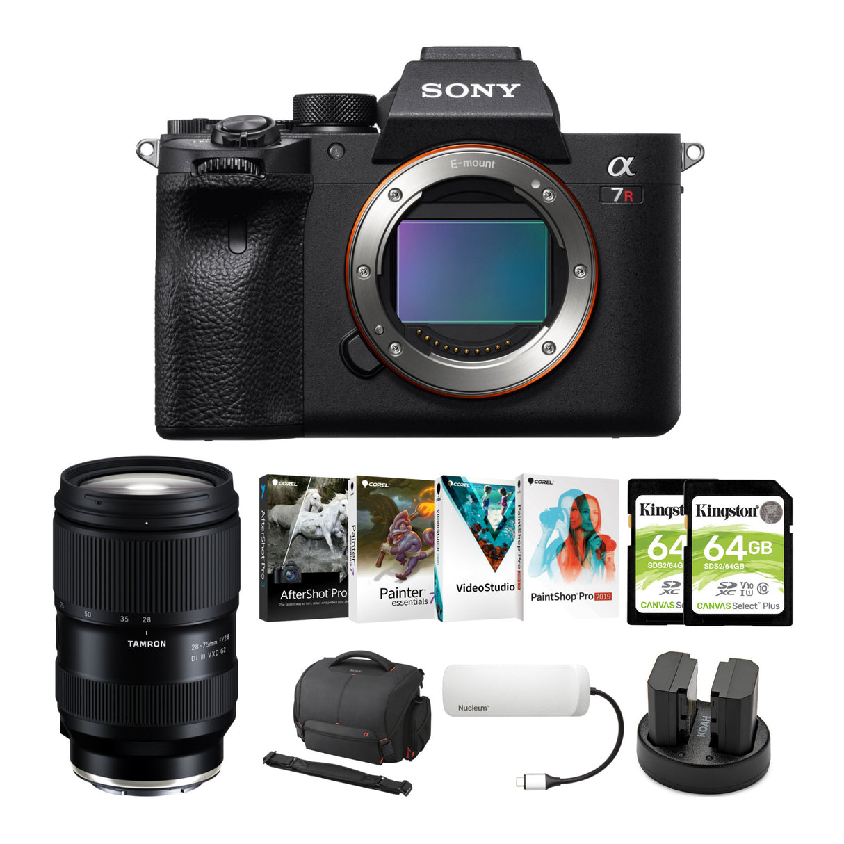 Sony Alpha a7R IV A Mirrorless Digital Camera with Tamron 28-75mm f/2.8 Di III VXD G2 Lens Bundle