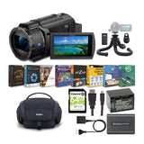 Sony FDR-AX43 4K UHD Handyman Camcorder with Bag, Tripod, 64 SD Card, and Accessory Bundle