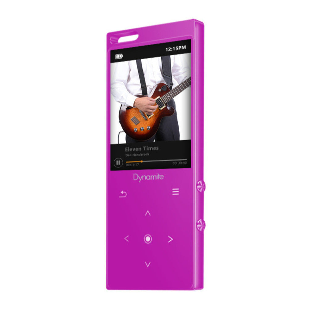 SAMVIX Dynamite Kosher MP3 Player 8GB with Bluetooth, Touch, and Voice Recording (Pink)