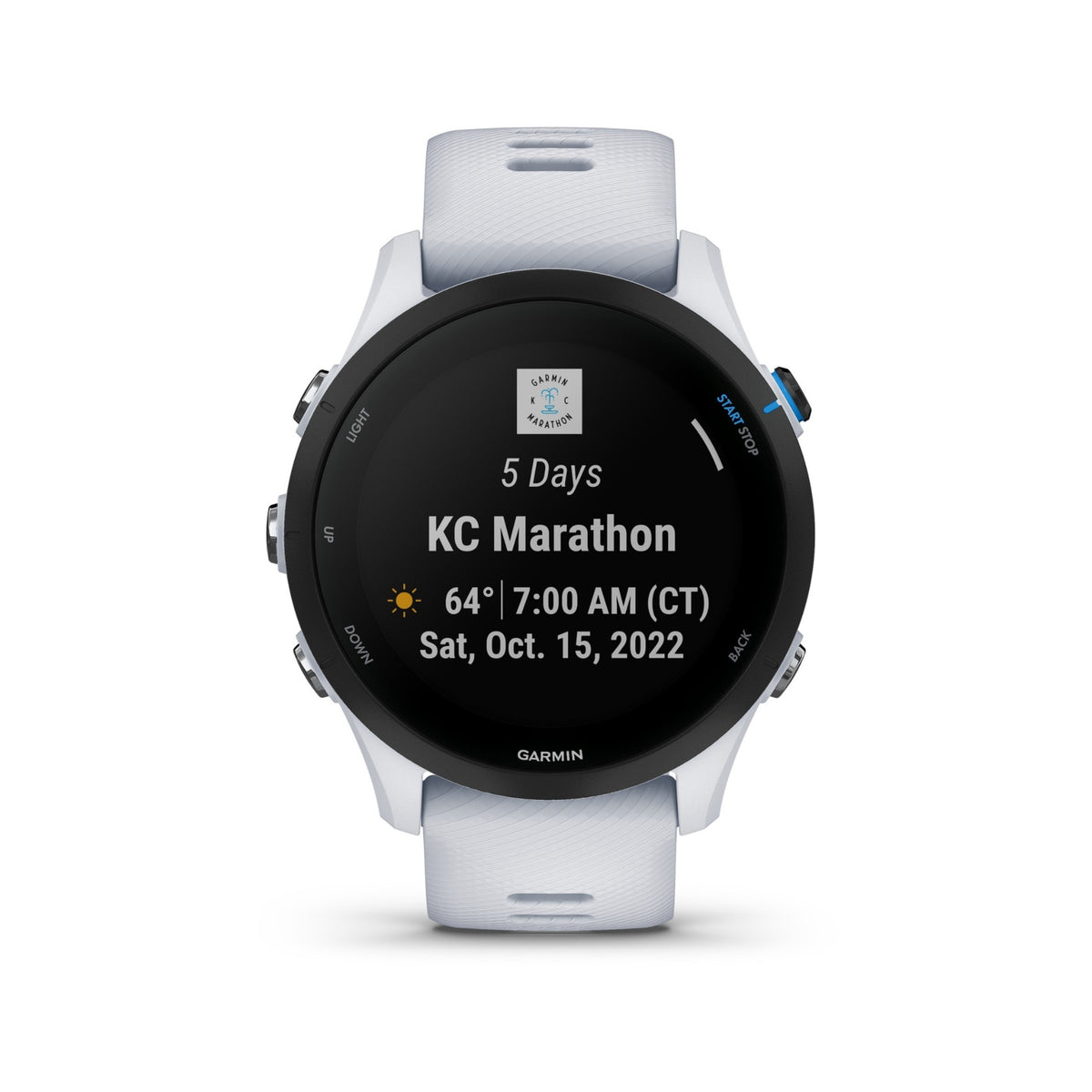 Garmin Forerunner 255 Music Running Watch (Whitestone)