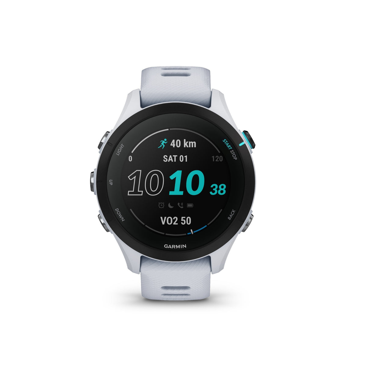 Garmin Forerunner 255S Music Running Watch (Whitestone)