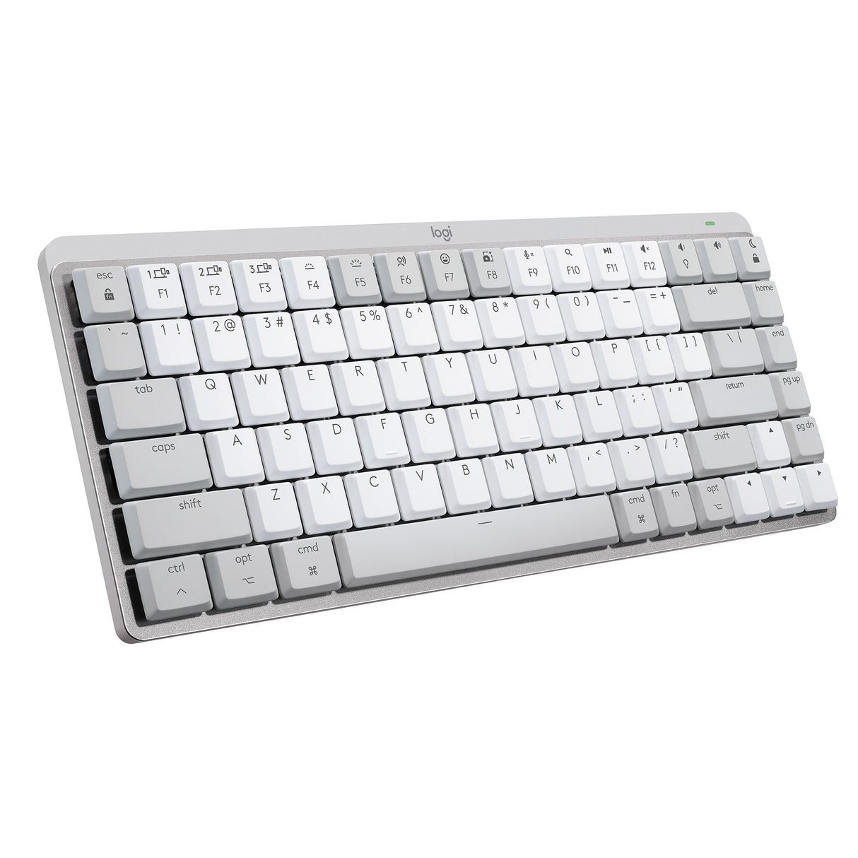 Logitech MX Mechanical Mini for Mac Minimalist Wireless Illuminated Keyboard (Pale Gray)