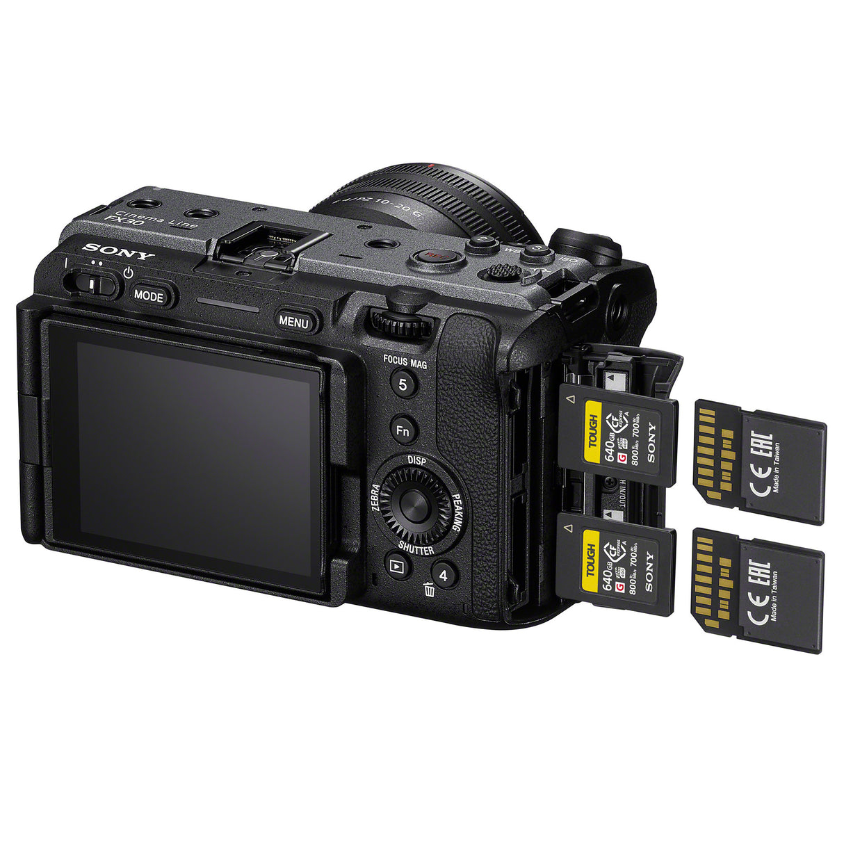 Sony Cinema Line FX30 Super 35 Camera with XLR Handle - Compact Cage-Free Design with 4K up to 120p