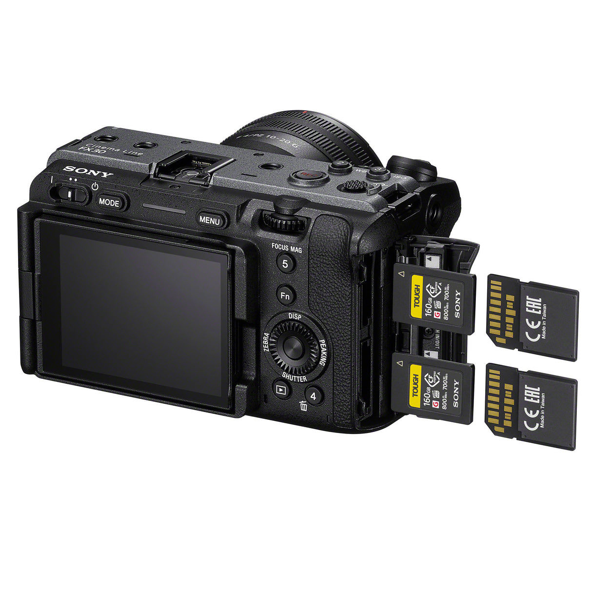 Sony Cinema Line FX30 Super 35 Camera with XLR Handle - Compact Cage-Free Design with 4K up to 120p