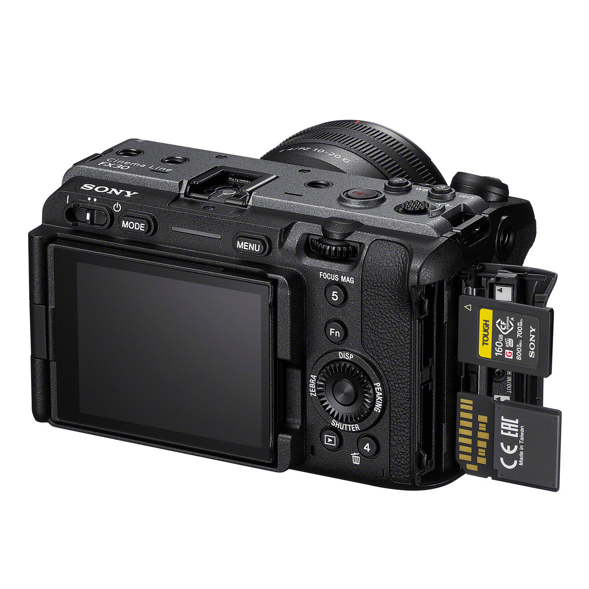 Sony Cinema Line FX30 Super 35 Camera with XLR Handle - Compact Cage-Free Design with 4K up to 120p