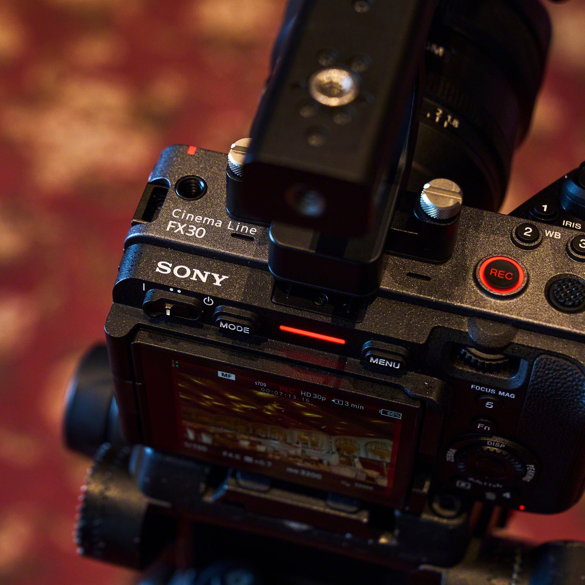 Sony Cinema Line FX30 Super 35 Camera (Body Only) - Compact cage