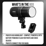Profoto B30 Battery-Powered Monolight and Profoto Connect Pro for Nikon Bundle