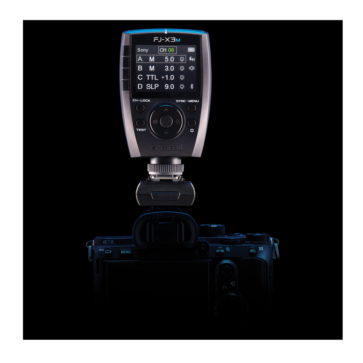 Westcott FJ-X3 M Multi-Brand Wireless Flash Trigger with Adapter for Sony Camera