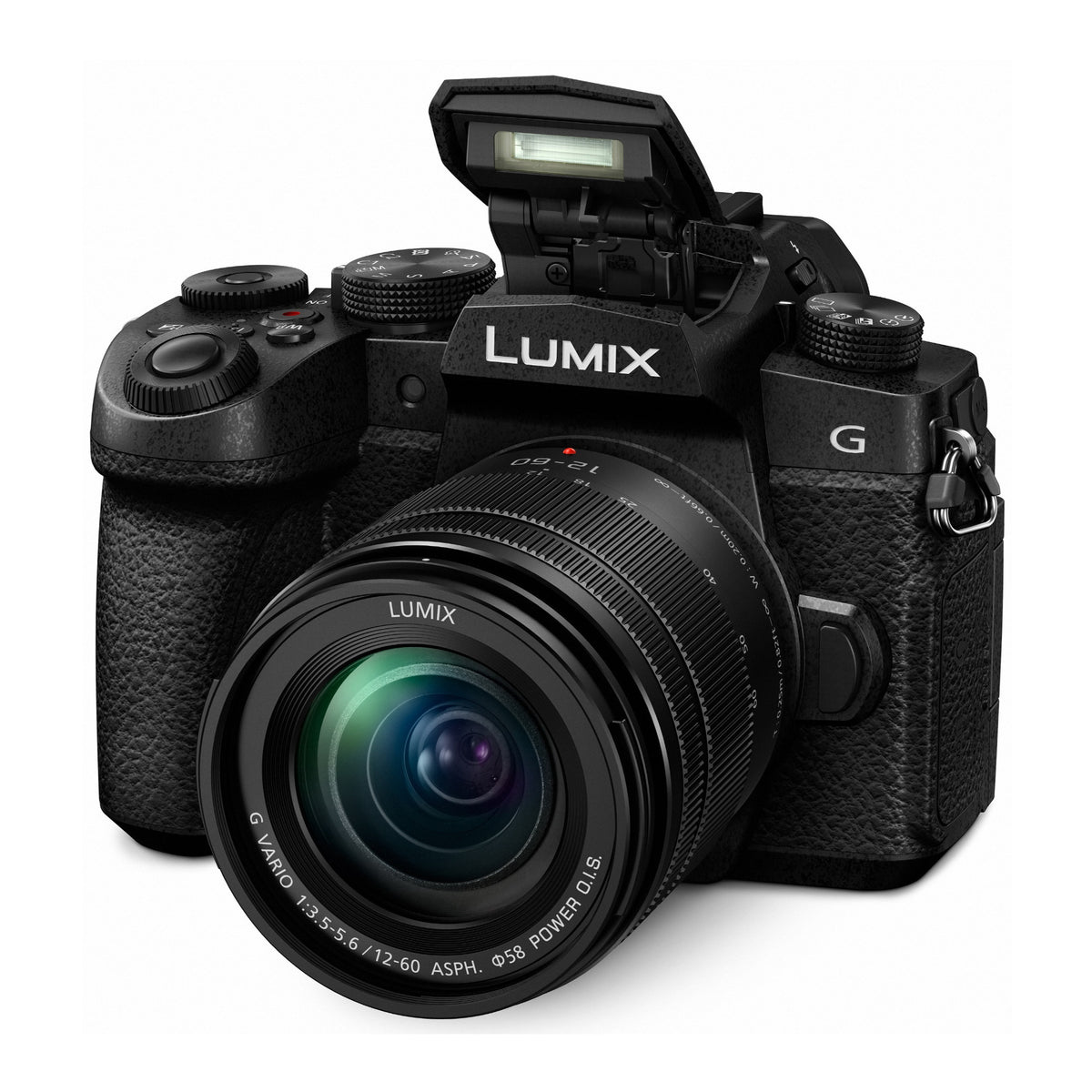 Panasonic Lumix G95 Hybrid Mirrorless Camera with 12-60mm Lens and 64GB Canvas Memory Card Bundle