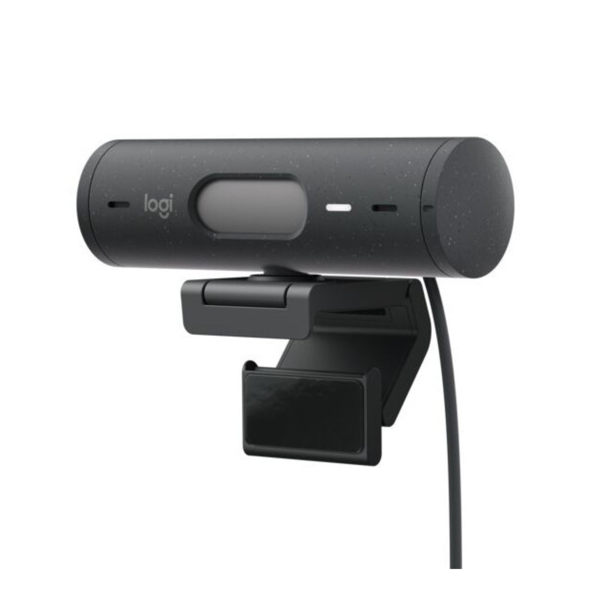 Logitech Brio 500 Webcam with Selfie Ring Light Stand and USB Hub (Graphite)