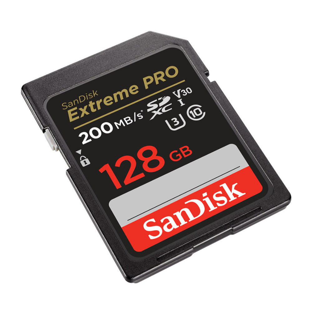 SanDisk 128GB Extreme PRO 200MB/s SDXC UHS-I Memory Card Bundle with 2-in-1 USB Memory Card Reader