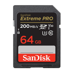 SanDisk 64GB Extreme PRO 200MB/s SDXC UHS-I Memory Card