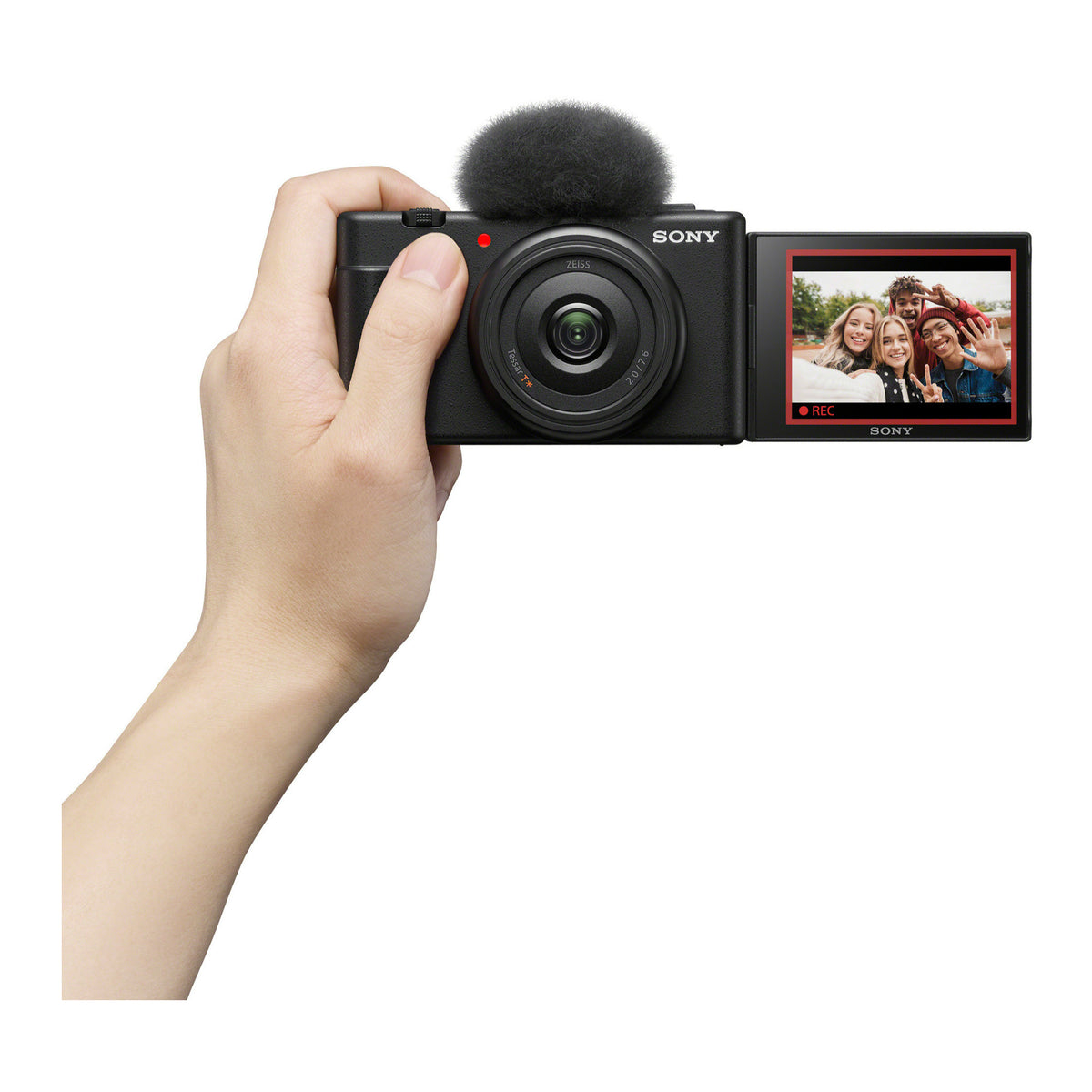 Sony ZV-1F Vlog Camera for Content Creators and Vloggers (Black) (Open Box)