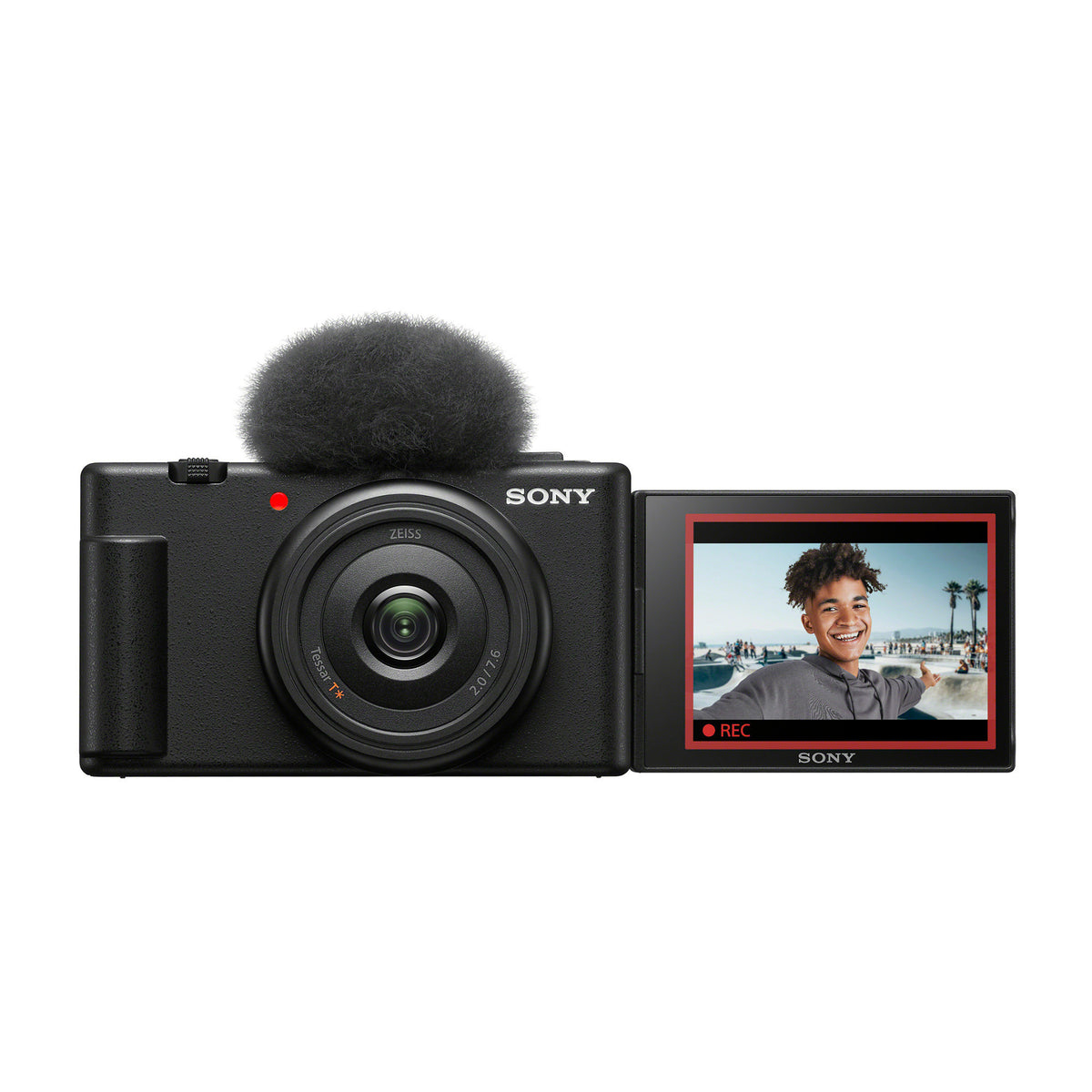 Sony ZV-1F Vlog Camera for Content Creators and Vloggers (Black) (Open Box)