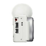 Sony ZV-1F Vlog Camera for Content Creators and Vloggers (White) (Open Box)