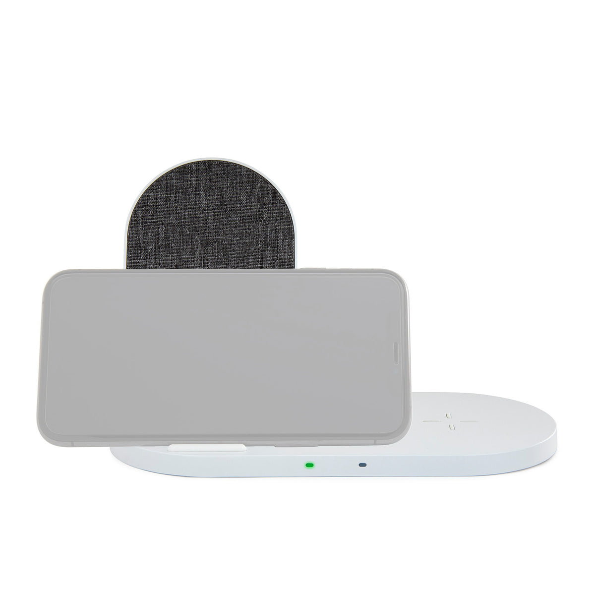 Kratos Power Dual Pad 10W Fast Wireless Charger with Fabric Stand