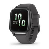 Garmin Venu SQ 2 -Smartwatch (Slate) Bundle with 12-Ounce Stainless Steel Tumbler