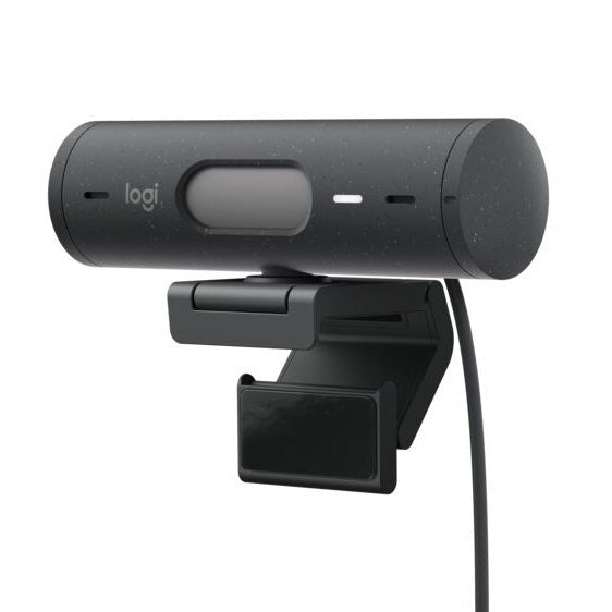 Logitech Brio 500 Full HD 1080p Webcam Bundle with 4-Port 3.0 USB Hub (Graphite)