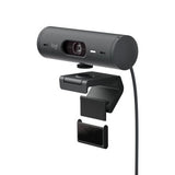 Logitech Brio 500 Full HD 1080p Webcam Bundle with 4-Port 3.0 USB Hub (Graphite)