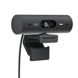 Logitech Brio 500 Full HD 1080p Webcam Bundle with 4-Port 3.0 USB Hub (Graphite)