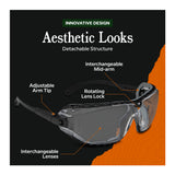 BELOW ZERO Ballistic Protection Glasses (Clear) (Open Box)