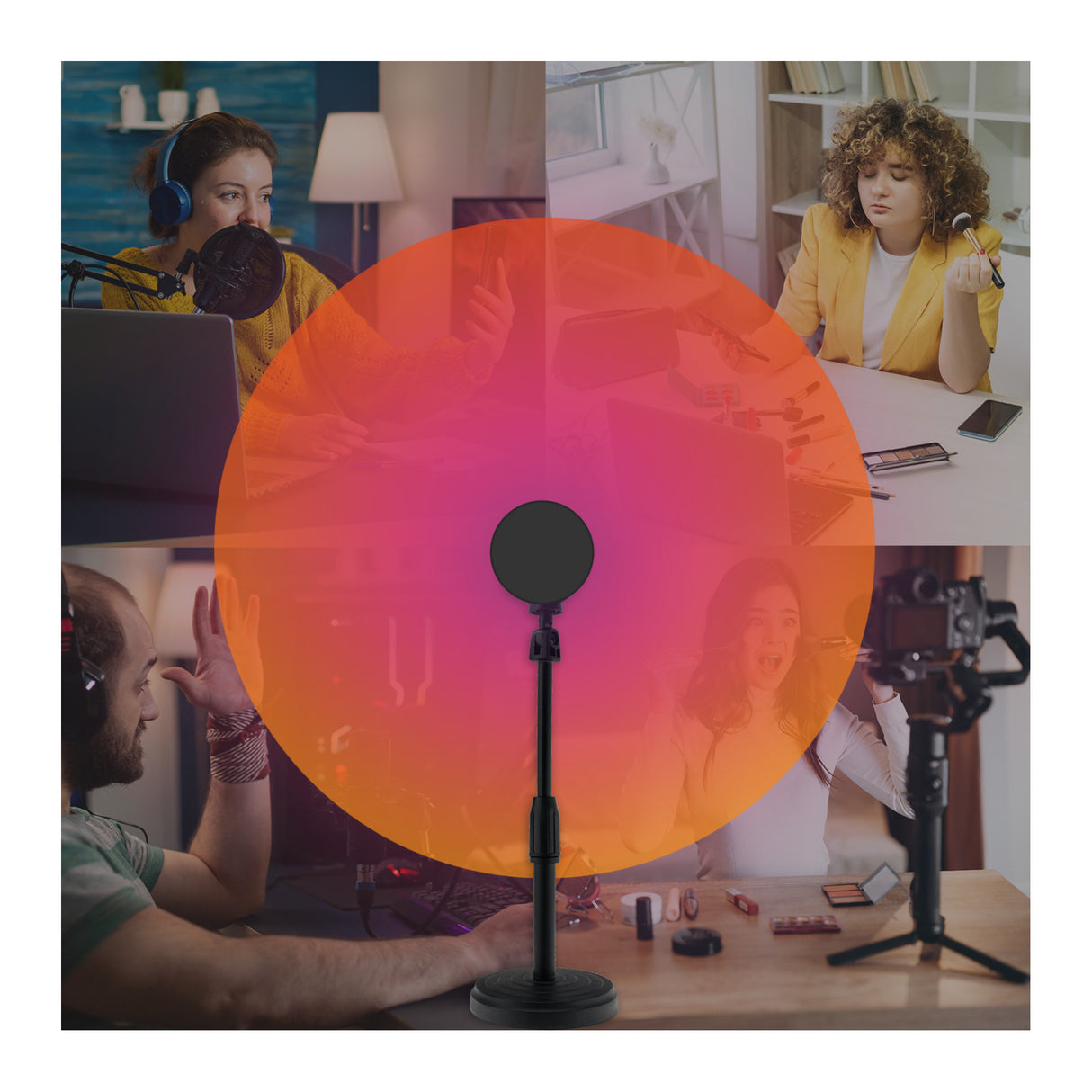 Koah Sunset and Skyscape LED Projection Lamp for Content Creation, Social Media, and Photography