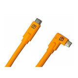 Tether Tools TetherPro USB-C to USB-C Right-Angle Cable (Orange)