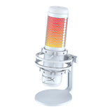 HyperX QuadCast S USB Gaming Microphone with RGB Lighting (White-Gray)
