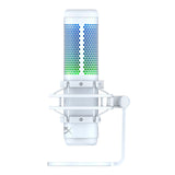 HyperX QuadCast S USB Gaming Microphone with RGB Lighting (White-Gray)