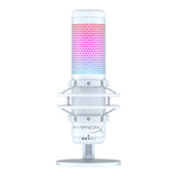 HyperX QuadCast S USB Gaming Microphone with RGB Lighting (White-Gray)