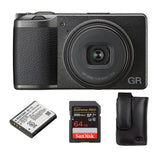 Ricoh GR III Premium Compact Digital Camera with Soft Case, Rechargeable Battery and Memory Card