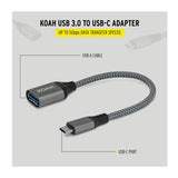 Koah USB 3.0 to USB-C Adapter (Up to 5Gbps Data Transfer Speeds)