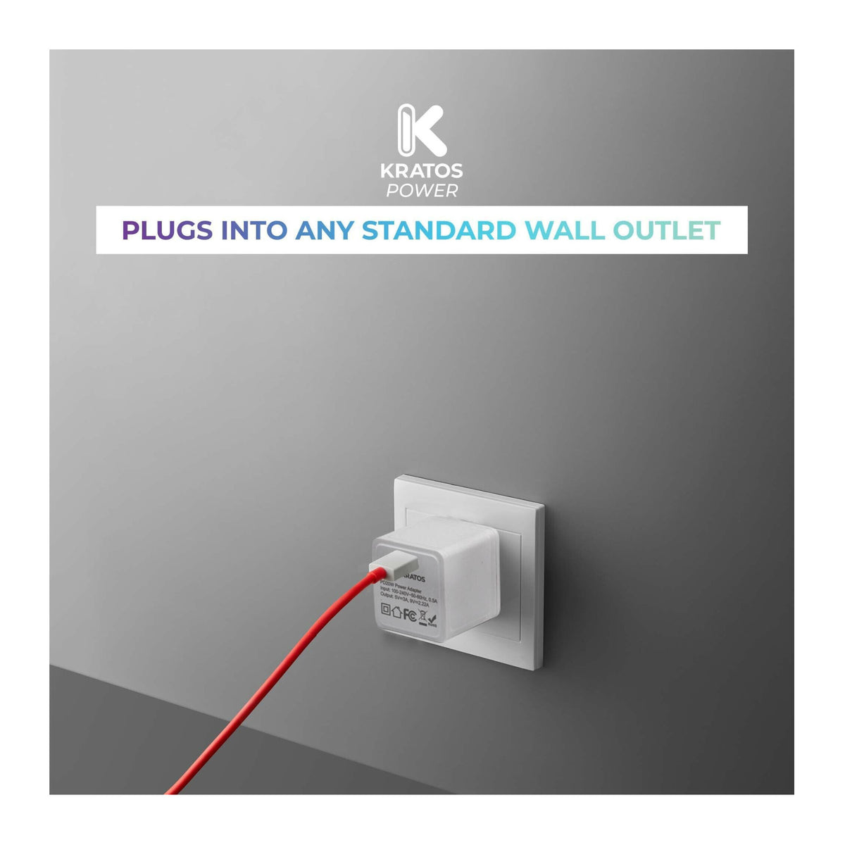 Kratos Power 20W USB Type-C PD Power Adapter
