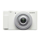 Sony Zv-1F Vlog Camera (White) With Sony Vlogger Shotgun Microphone and Accessories