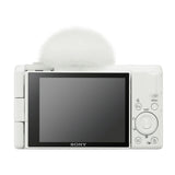 Sony Zv-1F Vlog Camera (White) With Sony Vlogger Shotgun Microphone and Accessories