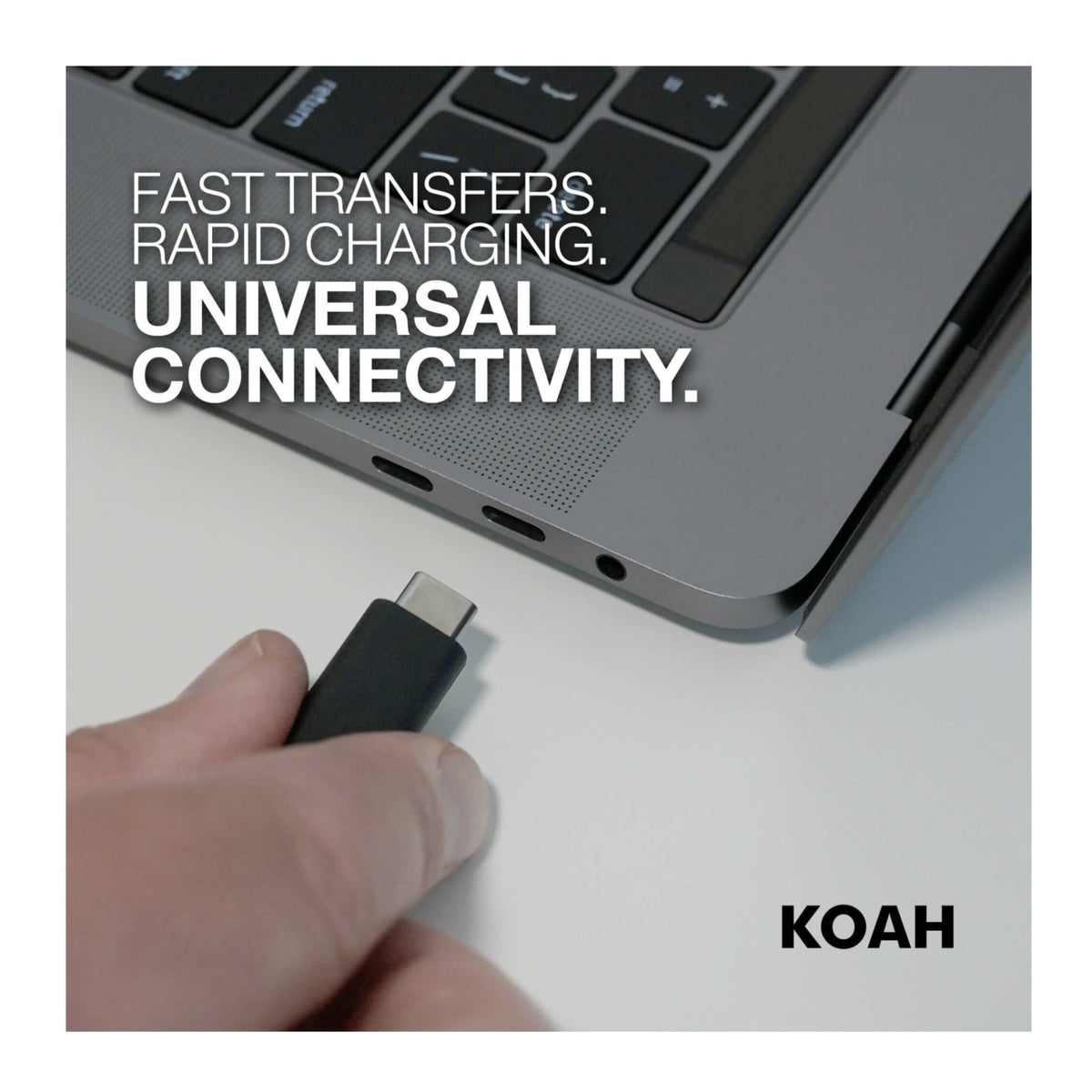Koah Thunderbolt 3 (USB-C) Cable (40 Gbps, 2.5')