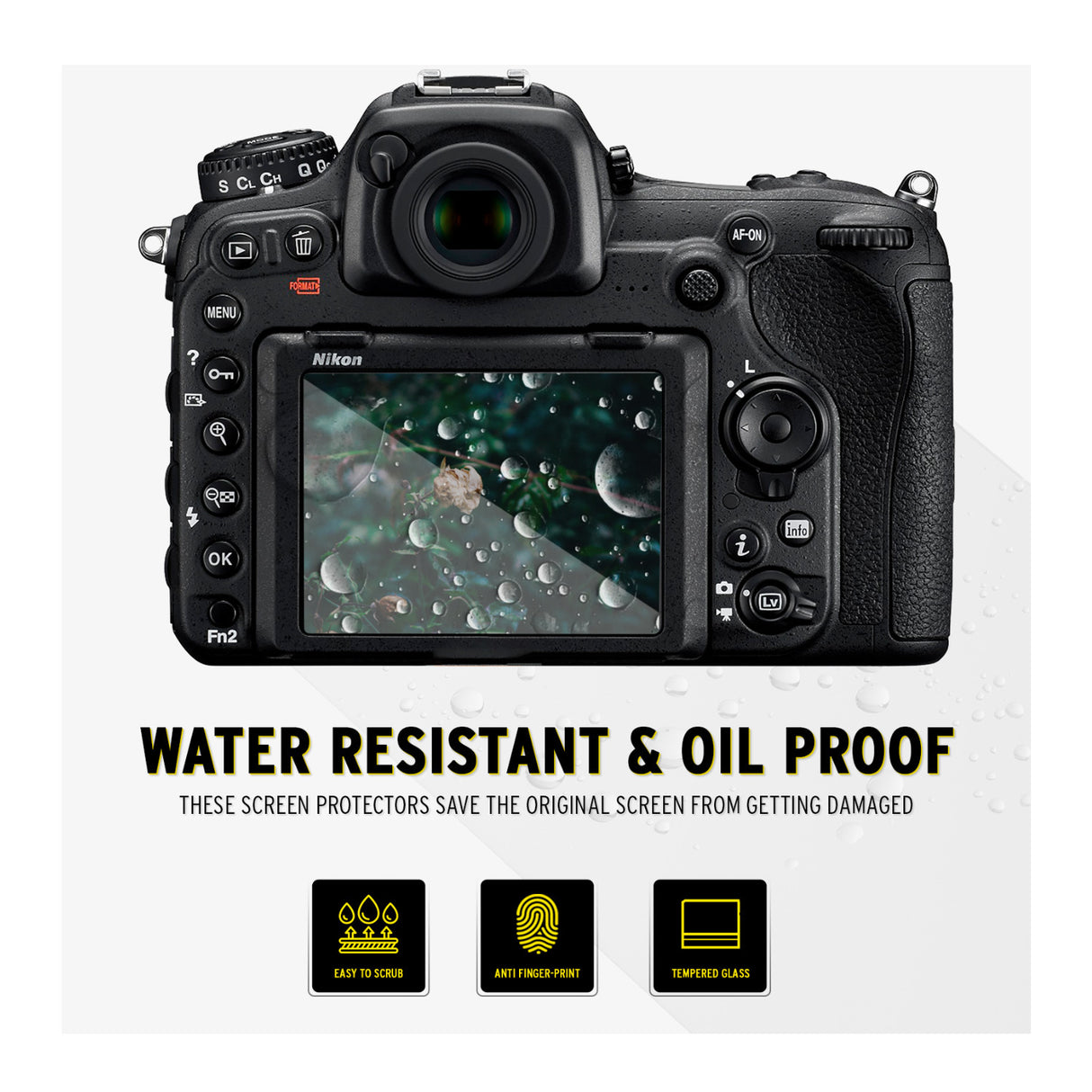 Koah LCD Ultra Armor Screen Protector for Nikon D3400 and D3500 Series Cameras