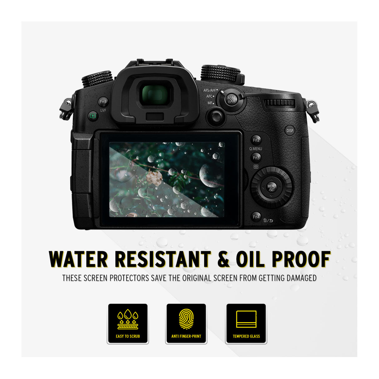 Koah LCD Ultra Armor Screen Protector for Panasonic Lumix DC-GH5 and GH5S Cameras