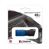 Kingston DataTraveler Exodia M 64GB USB 3.2 Flash Drive (50-pack) with USB-C adapter