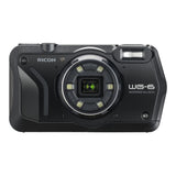 Ricoh WG-6 Digital Camera (Black) with Gadget Bag with Cleaning Kit and 64GB Memory Card