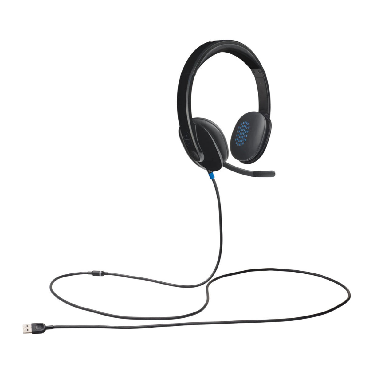 Logitech H540 High-Performance USB Computer Headset with High-Definition Sound and On-Ear Controls